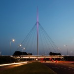 lighting - hovenring - circular cycle bridge - fietsrotonde - eindhoven